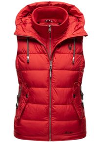 Marikoo Damen Steppweste "Taisaa", rot, Gr. XS, Obermaterial: 100% Polyester Innenmaterial: 100% Polyester, Westen, inklusive Leckerlie-Beutel
