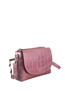 Damen Umhängetasche "Amsterdam", Collezione Alessandro, rosa, Leder, Taschen, aus echtem Leder