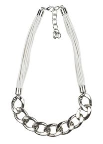 Damen Kette mit Anhänger "Lagos", weiß, Basic, Collezione Alessandro, Metall, Halsketten, mit Metallgliedern