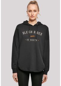 F4NT4STIC Damen Sweatshirt "Schlittenfahren Weihnachten Christmas", schwarz, casual, Gr. S, Obermaterial: 100% Baumwolle, Sweatshirts, Weihnachten,