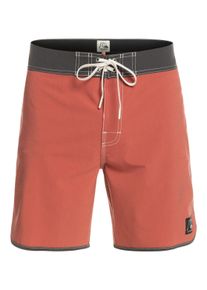 Quiksilver Herren Boardshorts "Original Scallop 18"", rot, Gr. 28, 46% Polyester, 40% Polyester, 8% Elasthan, 6% Baumwolle, Hosen