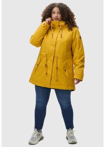Ragwear Damen Wintermantel "Monadis Rainy II Intl.", gelb, sportlich, Gr. 4XL, Oberstoff: 100% Polyester, Futter: 100% Polyester, Wattierung: 100%