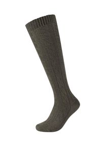 Camano Herren Kniestrümpfe "Trachtensocken 1er Pack", Gr. 35, grün, 76% Baumwolle 19% Wolle 4% Polyamid 1% Elasthan, uni, Socken