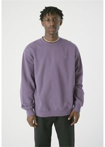 Cleptomanicx Herren Sweatshirt "Ligull Boxy", lila, casual, Gr. XXL, bestickt, 100% Baumwolle, Sweatshirts, mit kleiner Möwenstickerei