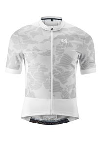 Gonso Herren Radtrikot "PADEON", weiß, Gr. S, 100% Polyester, Trikots, Hohe Bewegungselastizität, Ventilations-Mesheinsätze