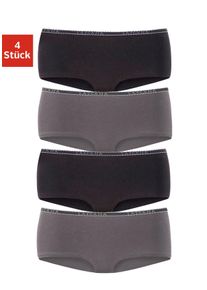 Lascana Damen Panty, Gr. 32, schwarz, Jersey, Obermaterial: 92% Baumwolle, 8% Elasthan (LYCRA), unifarben, Unterhosen, aus elastischer