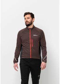 Jack Wolfskin Herren Fahrradjacke "MOROBBIA ALPHA INS JKT M", rot, Gr. S, 1. OBERSTOFF 100% POLYAMID 2. OBERSTOFF 88% POLYAMID, 12% ELASTHAN 1.FUTTER