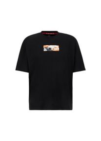 Herren T-Shirt "Alpha Industries Men - T-Shirts Camo Panel T", schwarz, Gr. M, Alpha Industries, Obermaterial: 100% Baumwolle, Shirts