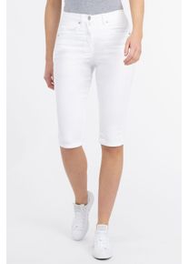 Recover Pants Damen Stoffhose "Hose", weiß, Gr. 42, unifarben, 64% Baumwolle;33% Polyester;3% Elasthan, Hosen, Zierriegel