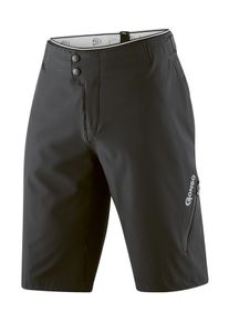 Gonso Herren Fahrradhose "Fumero", schwarz, Gr. S, 86% Polyamid, 14% Elastan, Hosen, kurze Herren Radhose mit Sitzpolster, wasserabweisend und