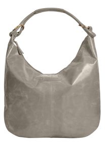 Bruno Banani Damen Shopper, grau, Leder, unifarben, leicht glänzend, Taschen, echt Leder