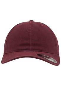 Flexfit Damen Flex Cap "Flexfit Unisex Flexfit Garment Washed Cotton Dad Hat", rot, casual, Gr. S, unifarben, 98% Baumwolle, 2% Elasthan, Caps