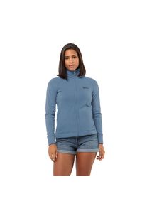Jack Wolfskin Damen Fleecejacke "WALDSEE JKT W", blau, sportlich, Gr. XXL, Obermaterial: 83% Polyester, 9% Wolle, 8% Elasthan. Futter: 100%