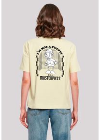 F4NT4STIC Damen T-Shirt "Pinocchio Heroes of Childhood", gelb, casual, Gr. M, Obermaterial: 100% Baumwolle, Shirts, Nostalgie, Retro Print,