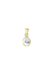 Vivance Damen Ketten-Anhänger "375/- Gelbgold Zirkonia", ONE-SIZE, Gold, 0,4 g, gelb, Gold, Schmuckanhänger