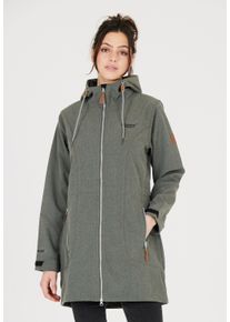WEATHER REPORT Damen Softshelljacke "Lilan", grau, casual, Gr. 38, unifarben, 96% Polyester, 4% Elasthan, Jacken, mit langem Schnitt und