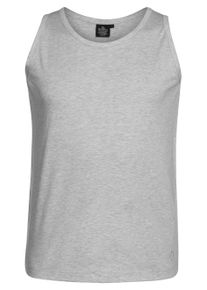 Herren Tanktop, grau, sportlich, Gr. 4XL, Ahorn Sportswear, bestickt, 80% Baumwolle, 20% Polyester, Tops, in schlichtem Design