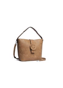 Damen Schultertasche "Raffi", Collezione Alessandro, braun, Lederimitat, Taschen, aus griffechtem Lederimitat