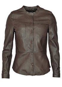 Maze Damen Lederjacke "4202130", braun, Gr. S, Obermaterial: 100% Lammleder / Ärmelfutter: 100% Polyester, Jacken