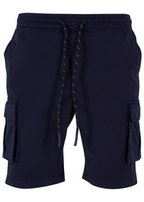 Urban Classics Herren Stoffhose "Urban Classics Herren Drawstring Cargo Shorts", blau, Gr. S, unifarben, 98% Baumwolle, 2% Elasthan, Hosen