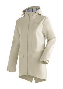 Maier Sports Damen Outdoorjacke "Echaz Coat W", braun, Gr. 52, 100% Polyester, Jacken, lange Damen Wanderjacke mit Kapuze, wasserdichter Mantel