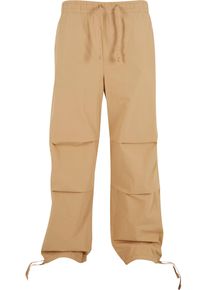 Urban Classics Herren Stoffhose "Urban Classics Wide Poplin Pants", beige, Gr. S, unifarben, 100% Baumwolle, Hosen