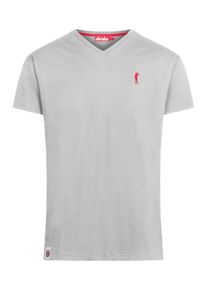 Derbe Herren Print-Shirt "Basic Kippes", grau, casual, Gr. XXL, Obermaterial: 100% Baumwolle, Shirts, Made in Portugal, Flamé Qualität