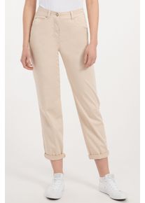 Recover Pants Damen Stoffhose "CARA", beige, Gr. 50, unifarben, 54% Lyocell;43% Baumwolle;3% Elasthan, Hosen, in lässiger Passform