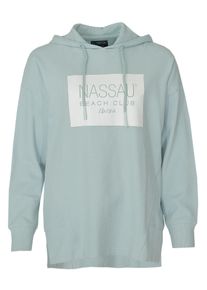NASSAU BEACH Damen Kapuzenpullover "NB231058", blau, Gr. L, 100% Baumwolle, Pullover