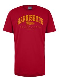 Herren T-Shirt "HARRISBURG", rot, casual, Gr. XXL, Ahorn Sportswear, bedruckt, 100% Baumwolle, Shirts, mit sportlichem Print