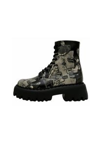 DOGO Damen Chelseaboots "Damen Navy Supper Blackwhite Vegan Damen Boots / Female", Gr. 37, schwarz, Lederimitat, Schuhe, Vegan