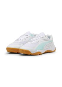 Puma Kinder Trainingsschuh "Solarflash III Hallensportschuhe Jugendliche", Gr. 37,5, weiß, Obermaterial: Textil, Synthetik; Futter: Textil;