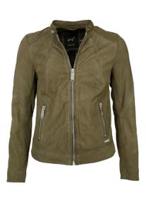 Maze Damen Lederjacke "Avoca", grün, Gr. S, Obermaterial: 100% Lammleder/ Innenmaterial 100% Polyester / Ärmelfutter: 100% Polyester, Jacken