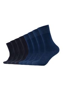 s.Oliver Damen Socken "Socken 8er Pack", Gr. 35, blau, 70% Baumwolle 27% Polyester 1% Polyamid 2% Elasthan, uni, Socken