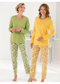 wäschepur WÄSCHEPUR Damen Schlafanzug, Gr. 36, bunt, 100% Baumwolle, Homewear-Sets
