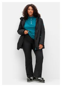 sheego Damen Skihose "Große Größen", schwarz, sportlich, Gr. 60, unifarben, Obermaterial: 95% Polyester, 5% Elasthan;Futter: 100%