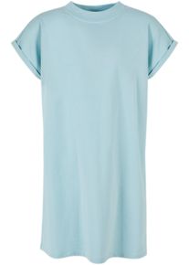 Urban Classics Mädchen Shirtkleid "Urban Classics Damen Girls Turtle Extended Shoulder Dress", blau, klassisch, Gr. 134, unifarben, 100% Baumwolle,