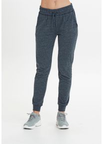 ENDURANCE ATHLECIA ATHLECIA Damen Sweathose "CHESTINE", blau, sportlich, Gr. 40, meliert, 55% Baumwolle, 45% Polyester, Hosen, mit bequemem Komfortbund