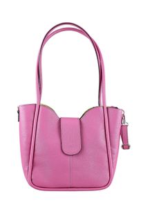 Damen Schultertasche "Nizza", Collezione Alessandro, pink, Leder, Taschen, aus weichem Leder, Made in Italy