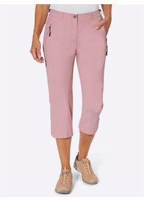 Casual Looks Damen 3/4-Hose, lila, Gr. 40, unifarben, 95% Polyamid, 5% Elasthan, Hosen