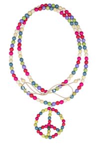 Damen Lange Kette "Pace", bunt, Basic, Collezione Alessandro, Holz, Halsketten, aus Holzperlen gefädelt