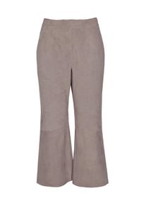 Maze Damen Lederhose "42021164", lila, Gr. L, Oberstoff 100% Ziegenvelour/ Innenfutter: 100% Baumwolle, Hosen