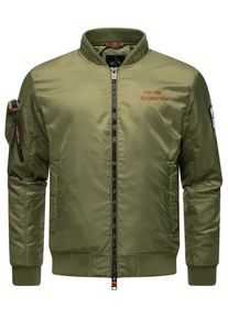 STONE HARBOUR Herren Bomberjacke "Berkoo", grün, modisch, Gr. XXL, Obermaterial: 100% Nylon, Futter: 100% Polyester, Wattierung: 100% Polyester,