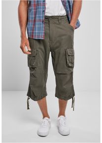 Brandit Herren Stoffhose "Brandit Herren Urban Legend Cargo 3/4 Shorts", grün, Gr. S, unifarben, 100% Baumwolle, Hosen