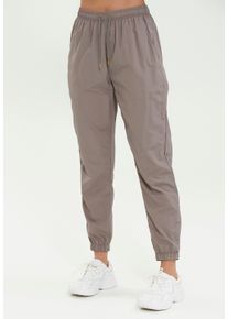 ENDURANCE ATHLECIA ATHLECIA Herren Sporthose "Tharbia", beige, sportlich, Gr. 38, unifarben, 100% Nylon, Hosen, mit justierbarem Bund