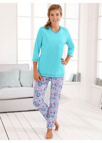 Damen Schlafhose, Gr. 48, bunt, 100% Baumwolle, geblümt, gemustert, gestreift, Hosen