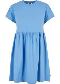 Urban Classics Damen Shirtkleid "Urban Classics Damen Ladies Organic Empire Valance Tee Dress", blau, klassisch, Gr. M, unifarben, 100% Baumwolle,