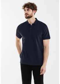 Street One MEN Herren Poloshirt, blau, casual, Gr. XL, unifarben, Web, 100% Baumwolle, Shirts, in Unifarbe