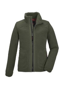Killtec Kinder Fleecejacke "KOW 137 GRLS FLC JCKT", grün, sportlich, Gr. 176, 100% Polyester, Jacken