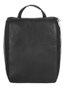 Bodenschatz Kulturbeutel, schwarz, Leder, glänzend, Taschen, echt Leder